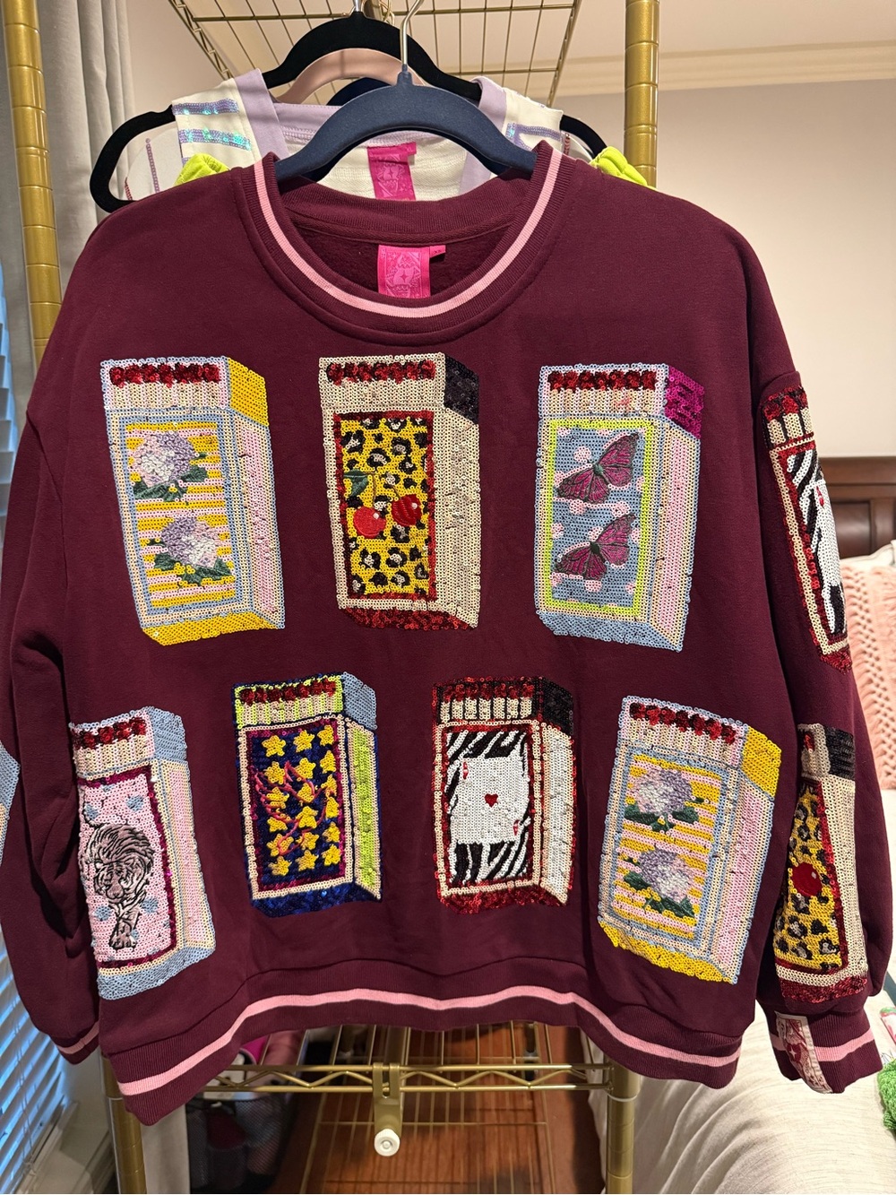 QUEEN OF SPARKLES x FLY CUSTOM MATCHBOX SWEATSHIRT
